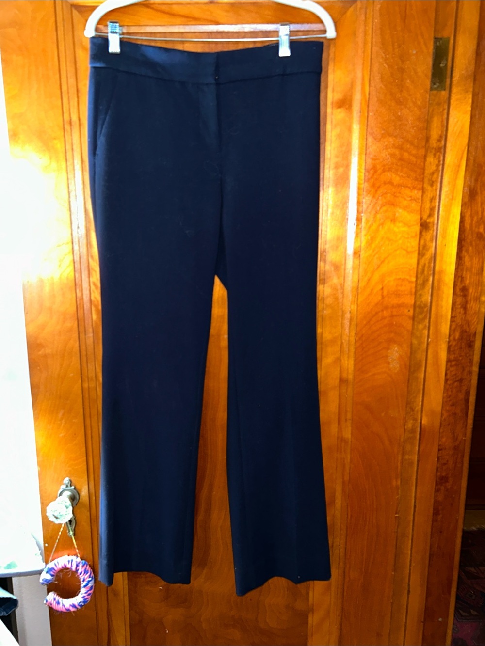 J.Crew navy Edie Classic dark navy Straight-Leg dress pants; Sz 6; G8548